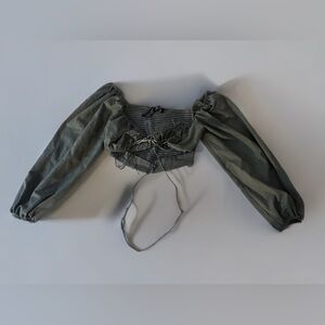 Urban outfitters “Lioness break my stride tie front top”
